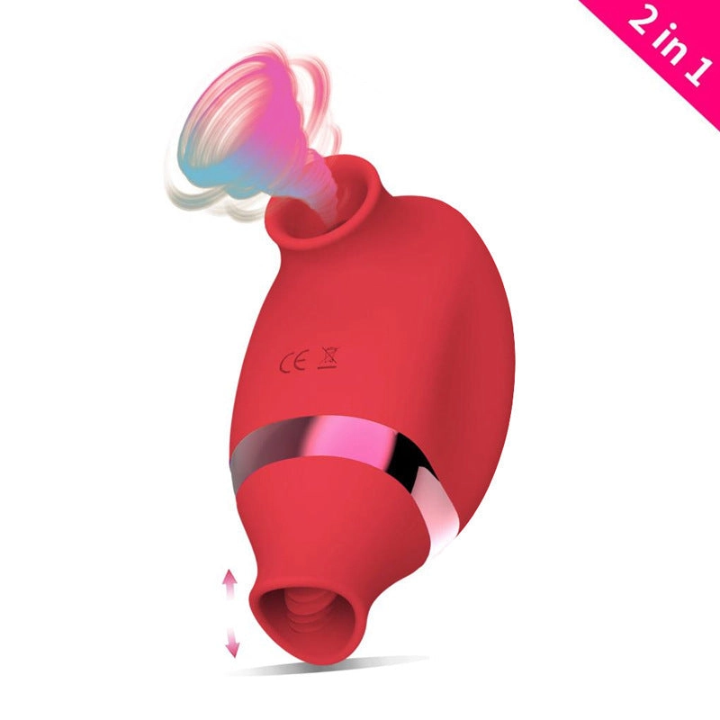 2 in 1 Licking & Vibrating Nipples Clitoral Vibrator
