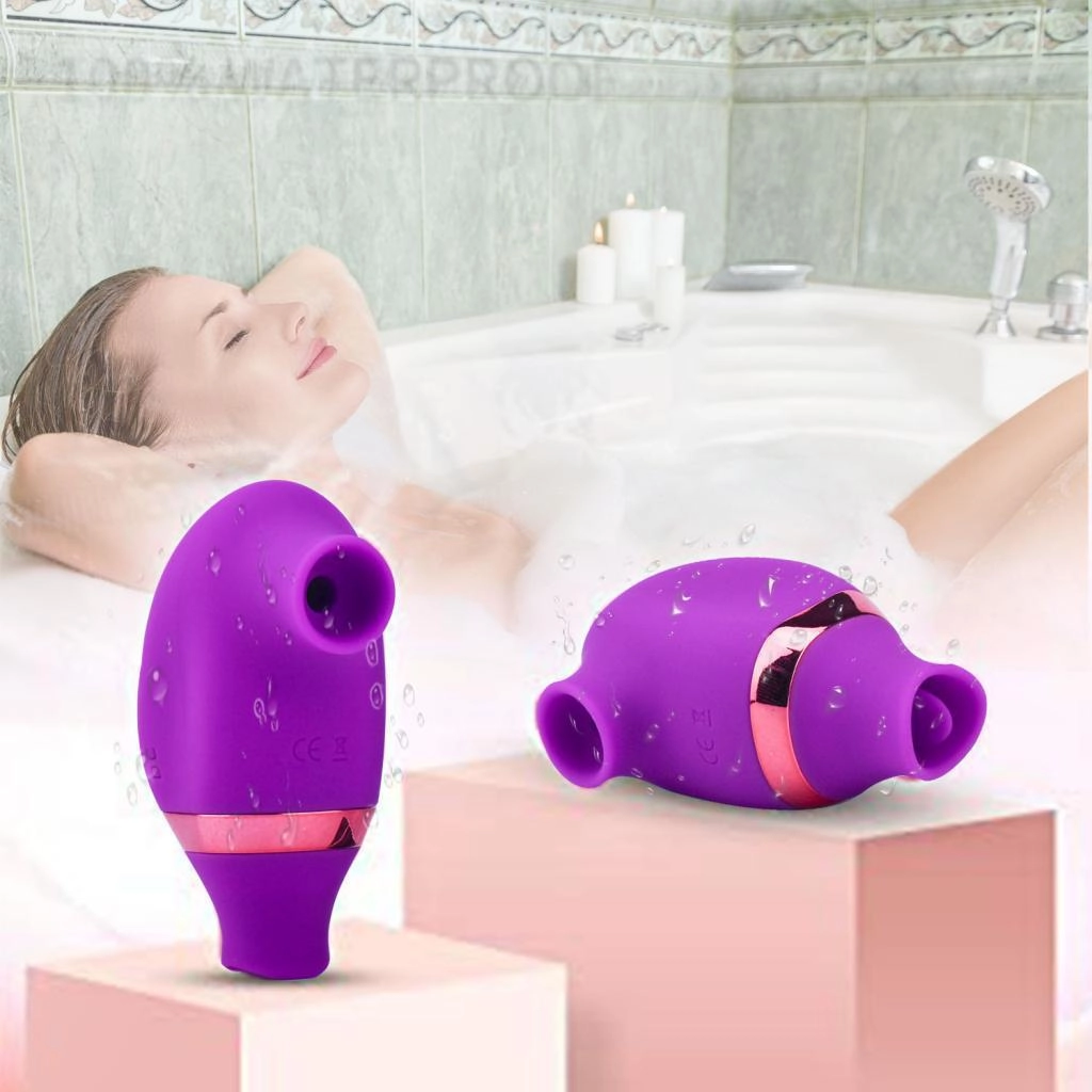 2 in 1 Licking & Vibrating Nipples Clitoral Vibrator