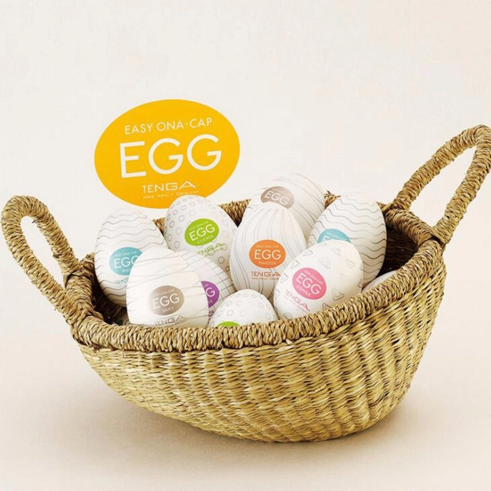 6Pcs TENGA Egg Male Masturbator Realistic Vagina Big Pussy Dick Massager Masturbation Toy