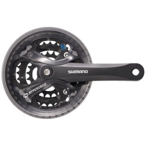 Acera FC-M361 Crankset - 170mm 7/8-Speed 48/38/28t 104/64 BCD Square Taper JIS Spindle Interface BLK