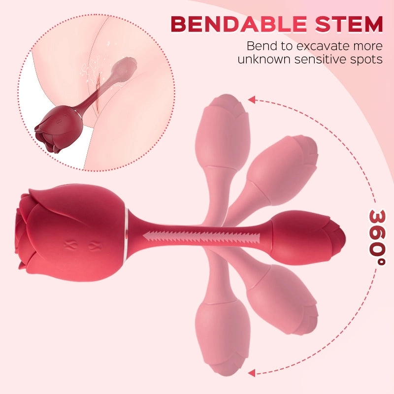Agent R - Rose Clit Sucking Stimulator & G-spot Vibrator 
