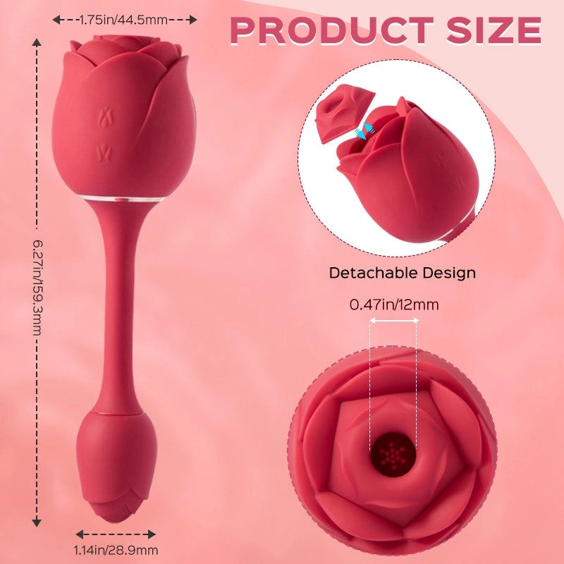 Agent R - Rose Clit Sucking Stimulator & G-spot Vibrator 