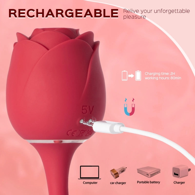 Agent R - Rose Clit Sucking Stimulator & G-spot Vibrator 