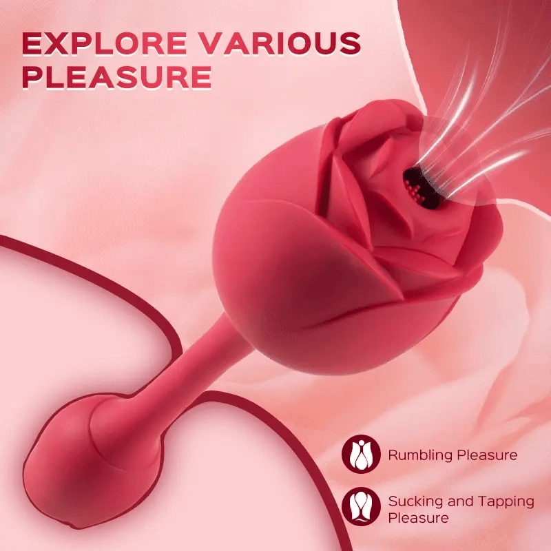 Agent R - Rose Clit Sucking Stimulator & G-spot Vibrator 
