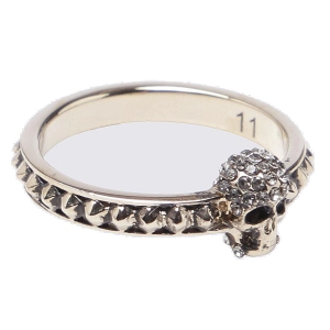 Alexander McQueen Logo Detailed Ring