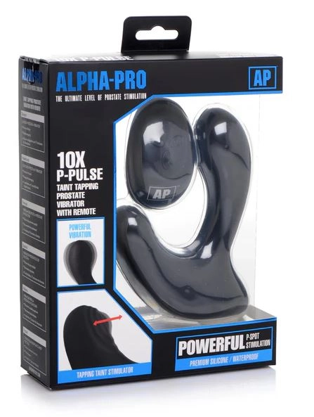 Alpha-Pro 10X P-Pulse Taint Tapping Silicone Prostate Stimulator
