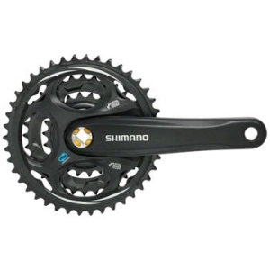 Altus FC-M311 Crankset - 170mm 7/8-Speed 42/32/22t Riveted Square Taper JIS Spindle Interface BLK