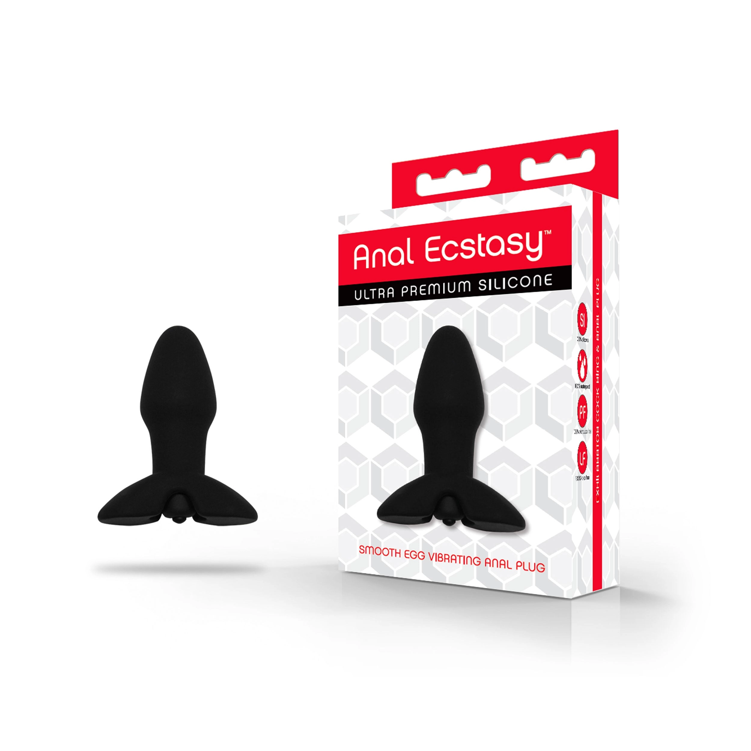 Anal Ecstasy Smooth Egg Vibrating Anal Plug