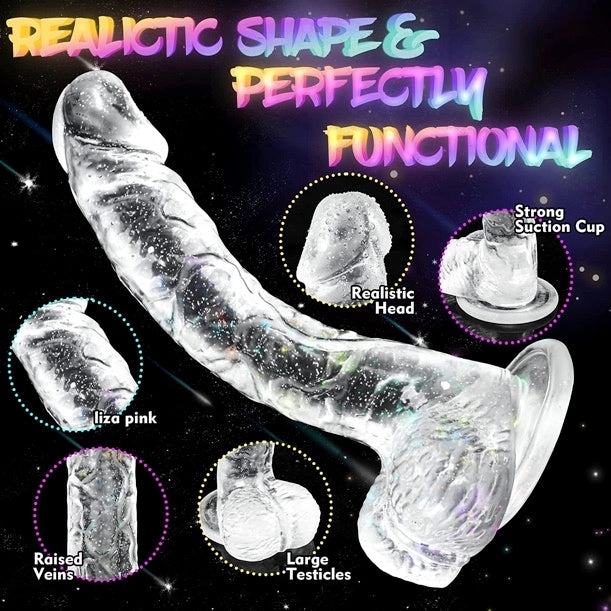 Apollo 8.3 Realistic Dildo With A Transparent Body - Laphwing