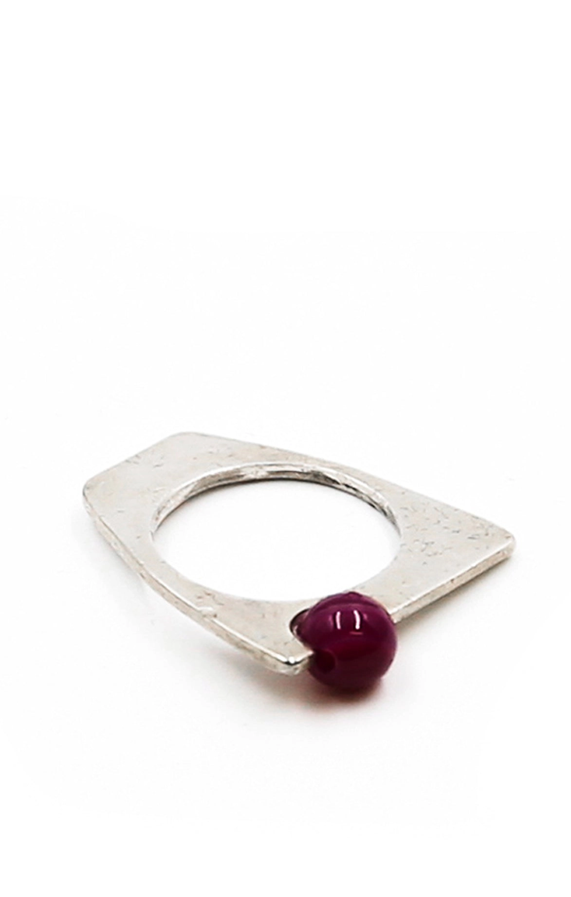 Aquamarine and Agate Ring Set