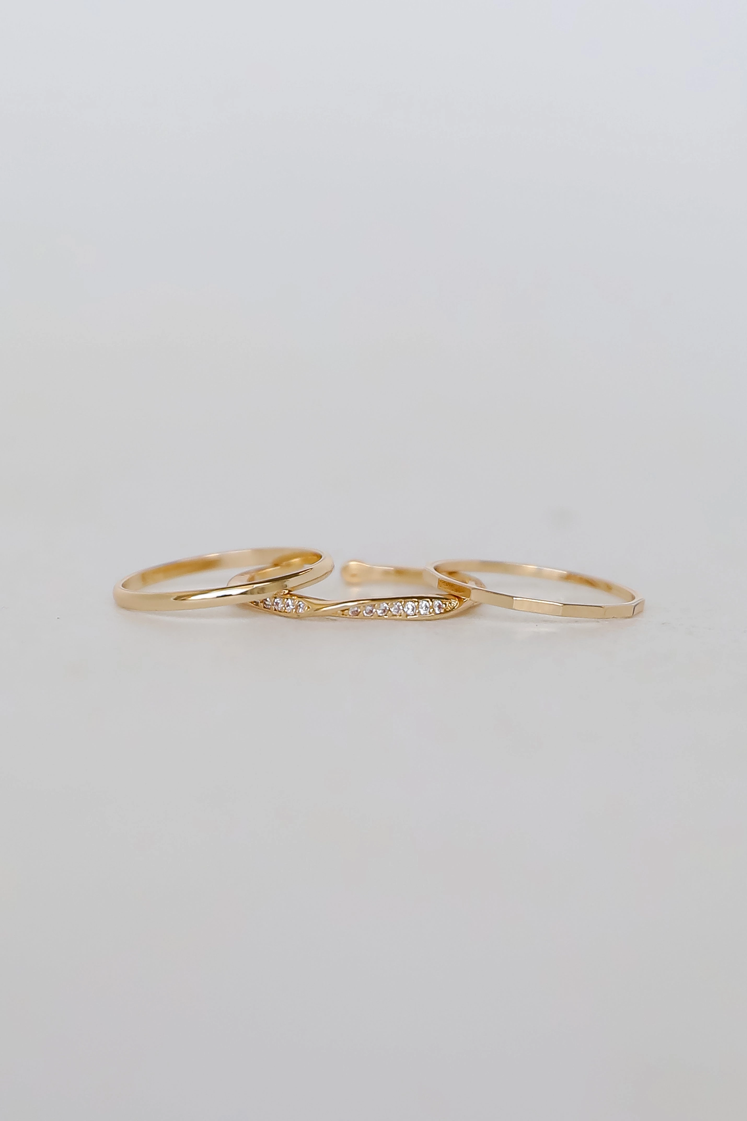 Aurora Gold Ring Set
