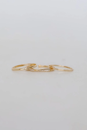 Aurora Gold Ring Set