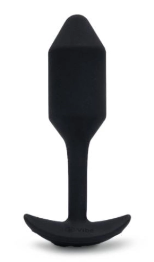 b-Vibe Small Silicone Vibrating Snug Plug 2 - Black