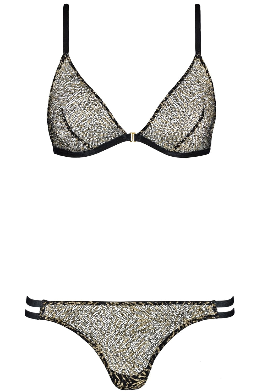 Boîte à Désir Nuit Sauvage Set - Triangle Bra & Tanga