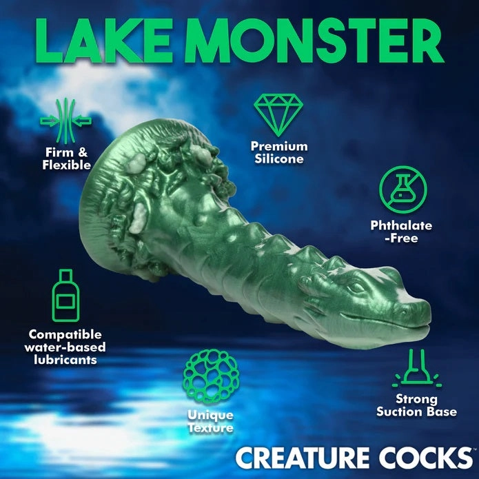 COCKNESS MONSTER LAKE CREATURE SILICONE DILDO