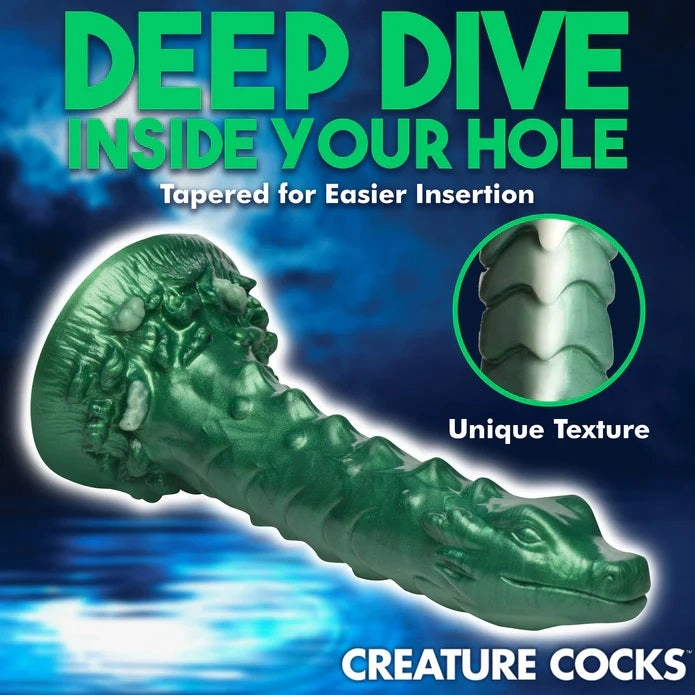 COCKNESS MONSTER LAKE CREATURE SILICONE DILDO