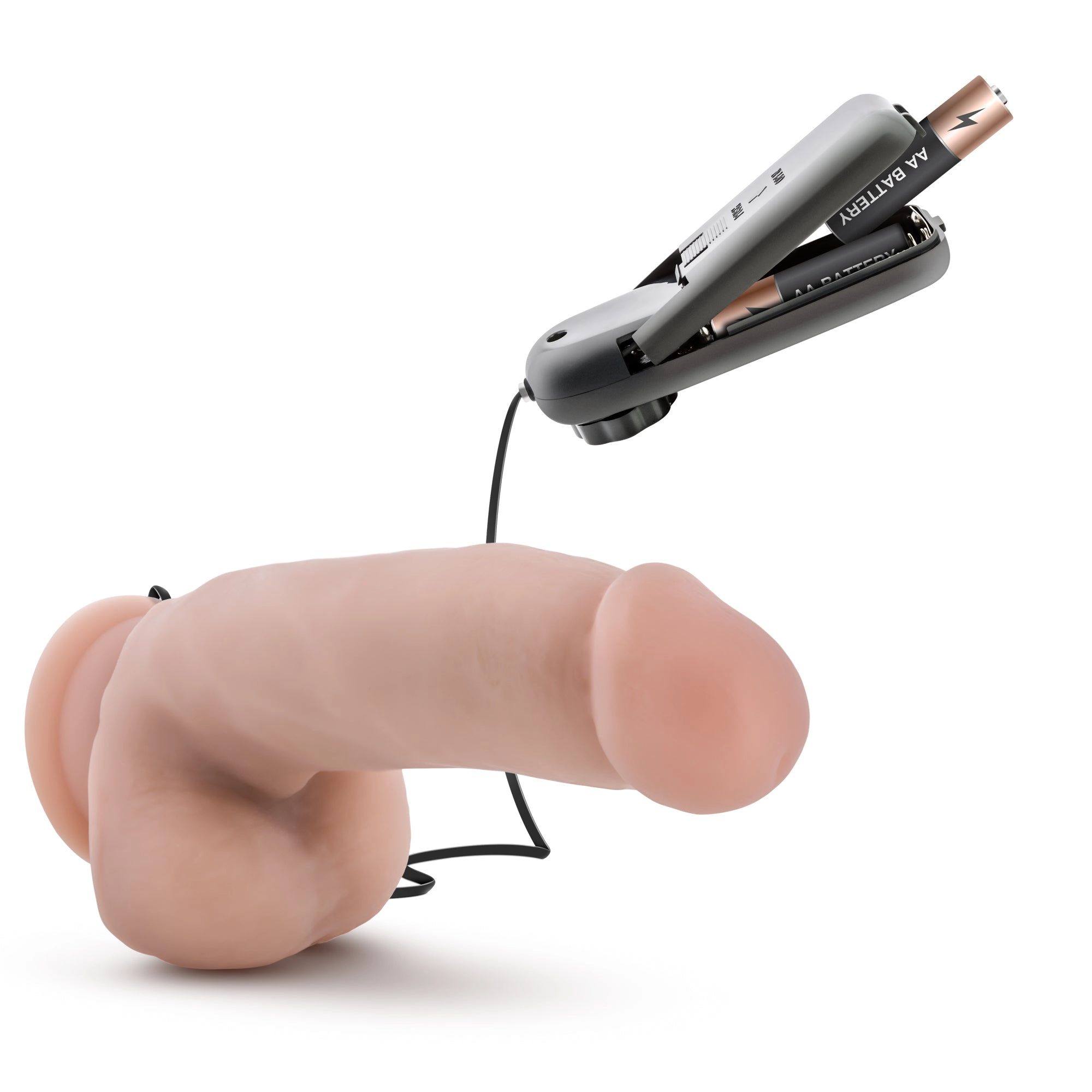 Coverboy™ By Blush® | The Quarterback Realistic Vanilla 7-Inch Long Remote Control Vibrating Dildo With Suction Cup Base
