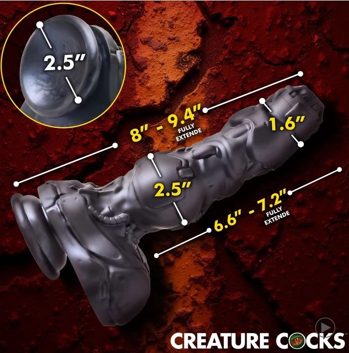 Creature Cocks Cyborg Cock Thrusting & Vibrating Silicone Dildo
