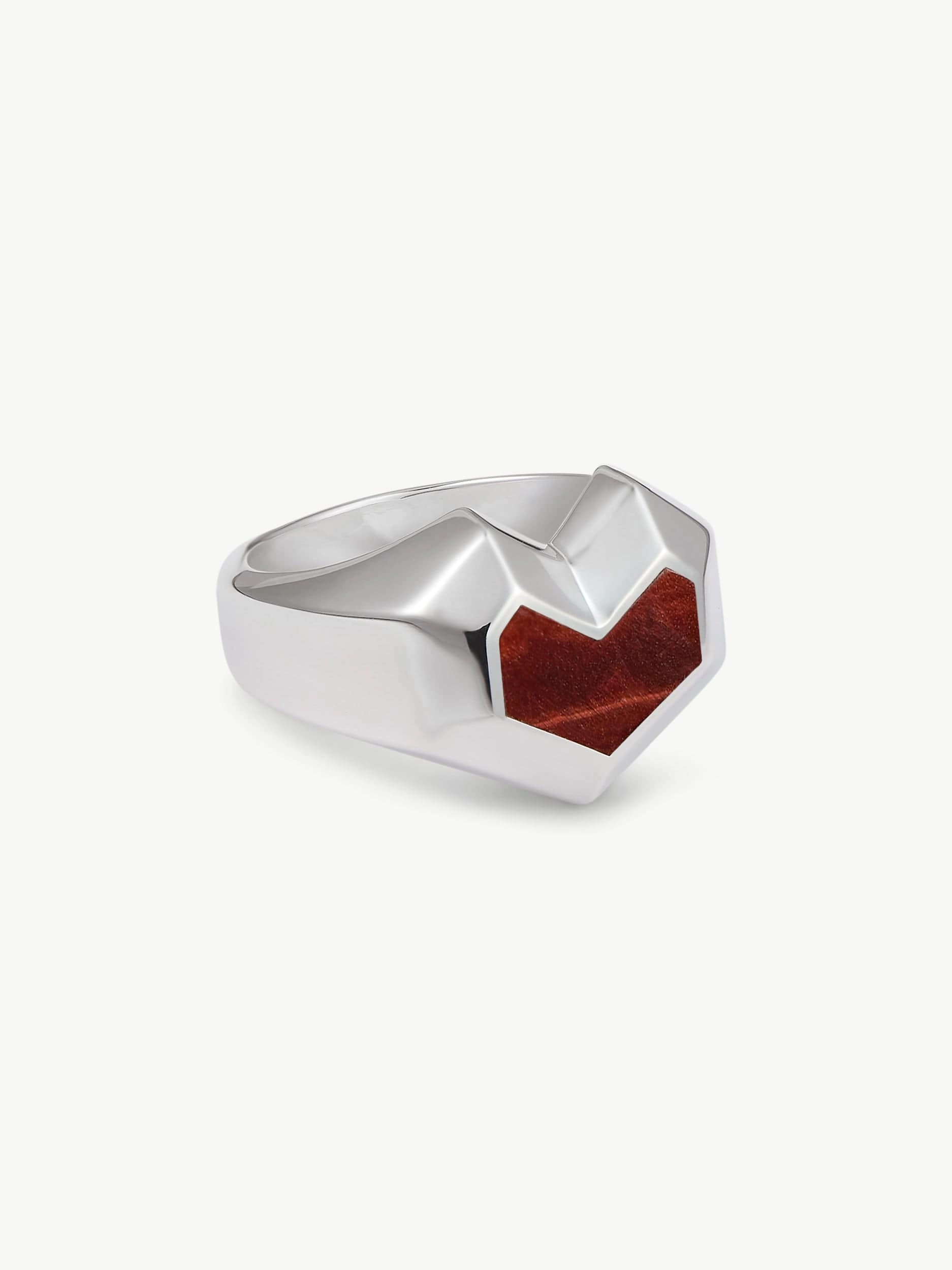 Daryl Sterling Silver Ring | Red Tiger Eye