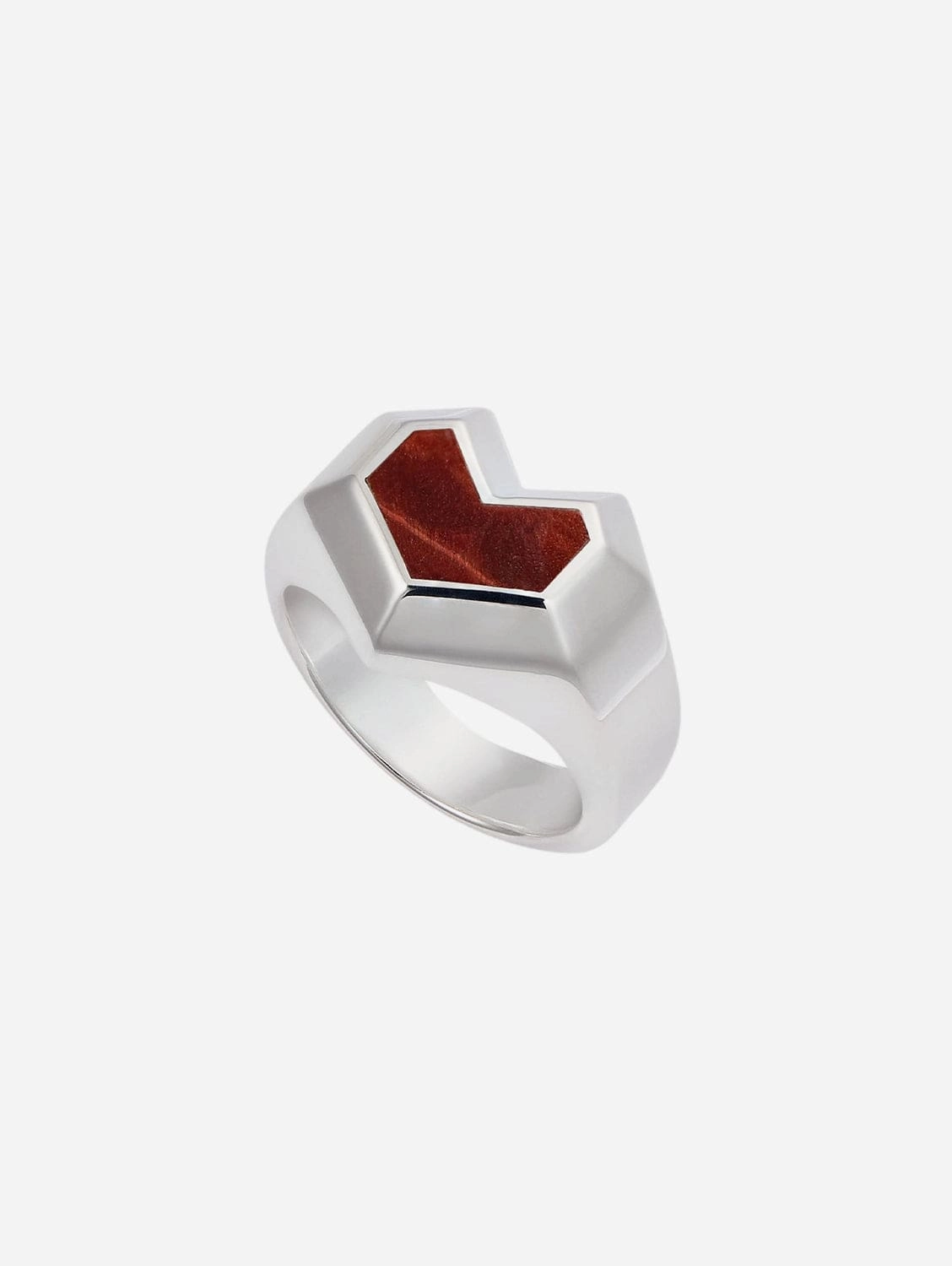 Daryl Sterling Silver Ring | Red Tiger Eye