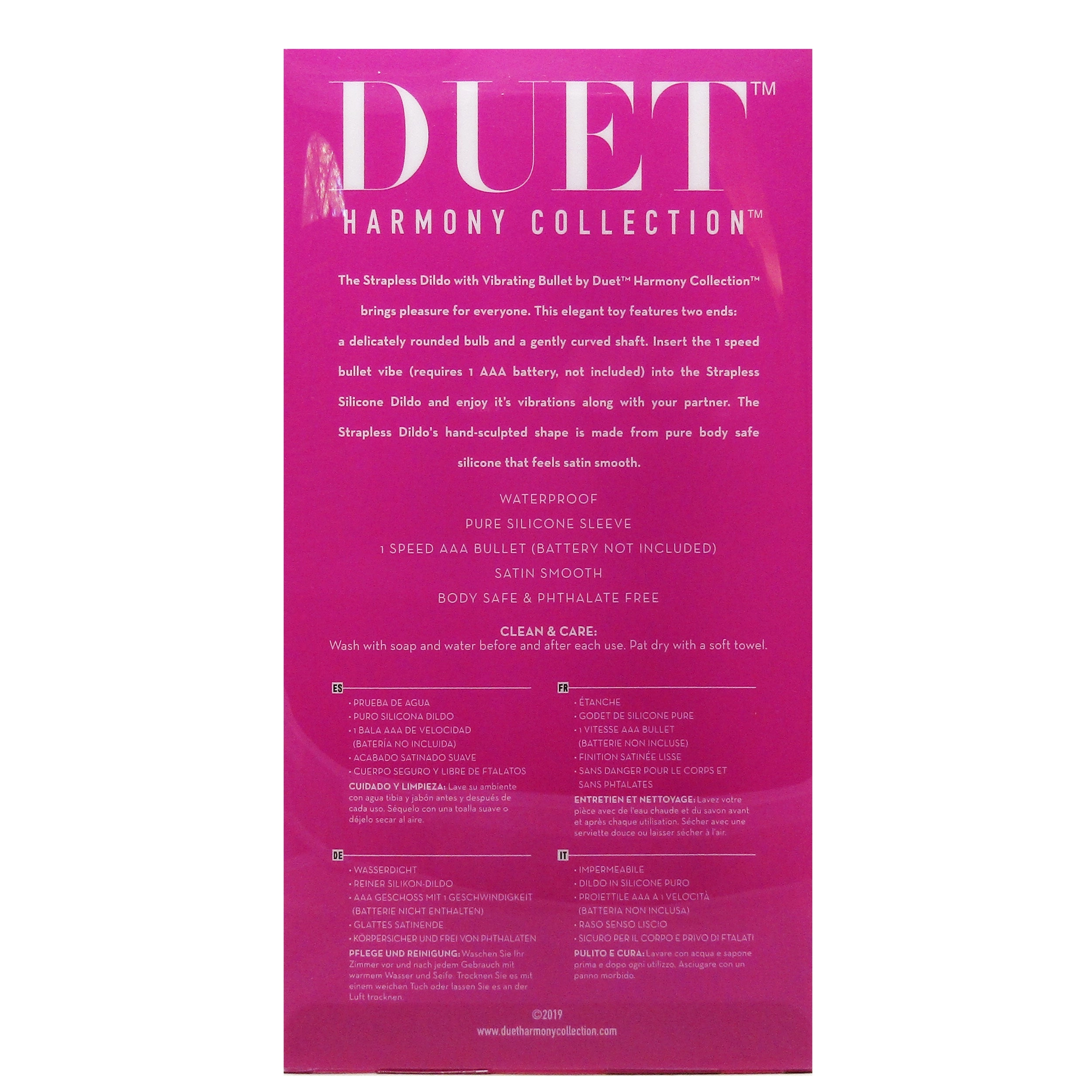 Duet Harmony - Octave Strapless Dildo
