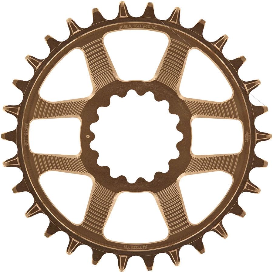 e*thirteen Helix R Guidering - 30t, 11/12-Speed, 52/55mm Flip Flop CL, 3/5mm Offset, e*thirteen DM, Bronze