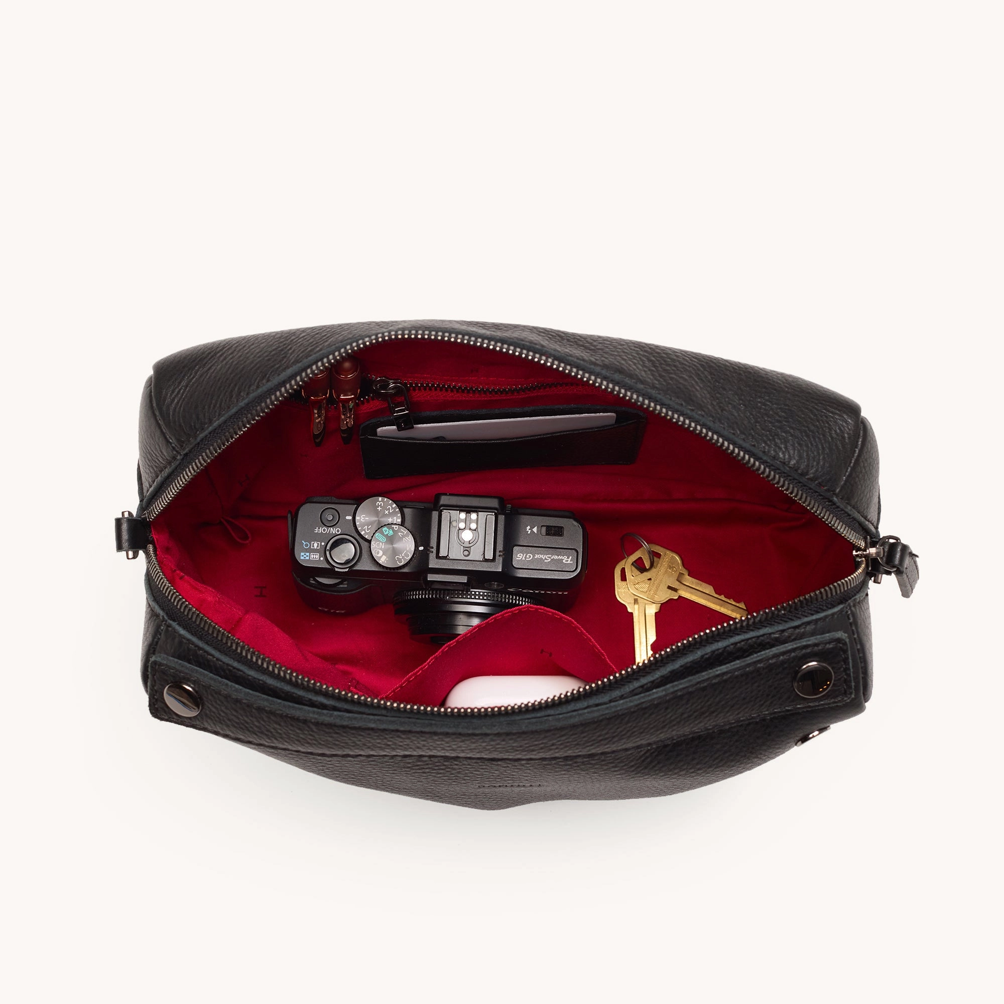 Evan Crossbody | Black/Gunmetal | Med