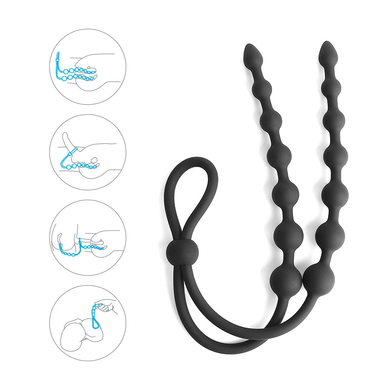 Fairy Rope-Anal Beads Cock Ring & Versatile BDSM Tool For Anal Stimulation - Laphwing