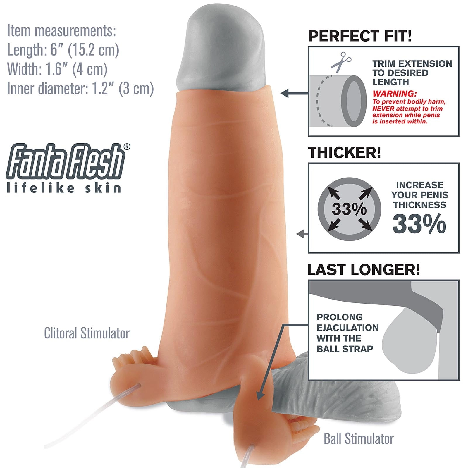 Fantasy X-tensions Real Feel Twin Teazer