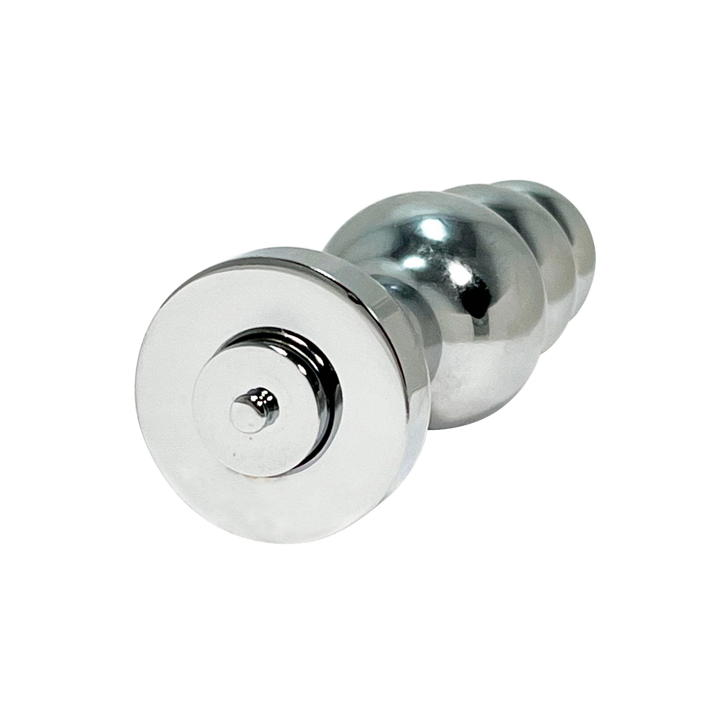 FETISH PLEASURE PLAY ELECTRO SHOCK METAL TAPERED BULB ANAL PLUG