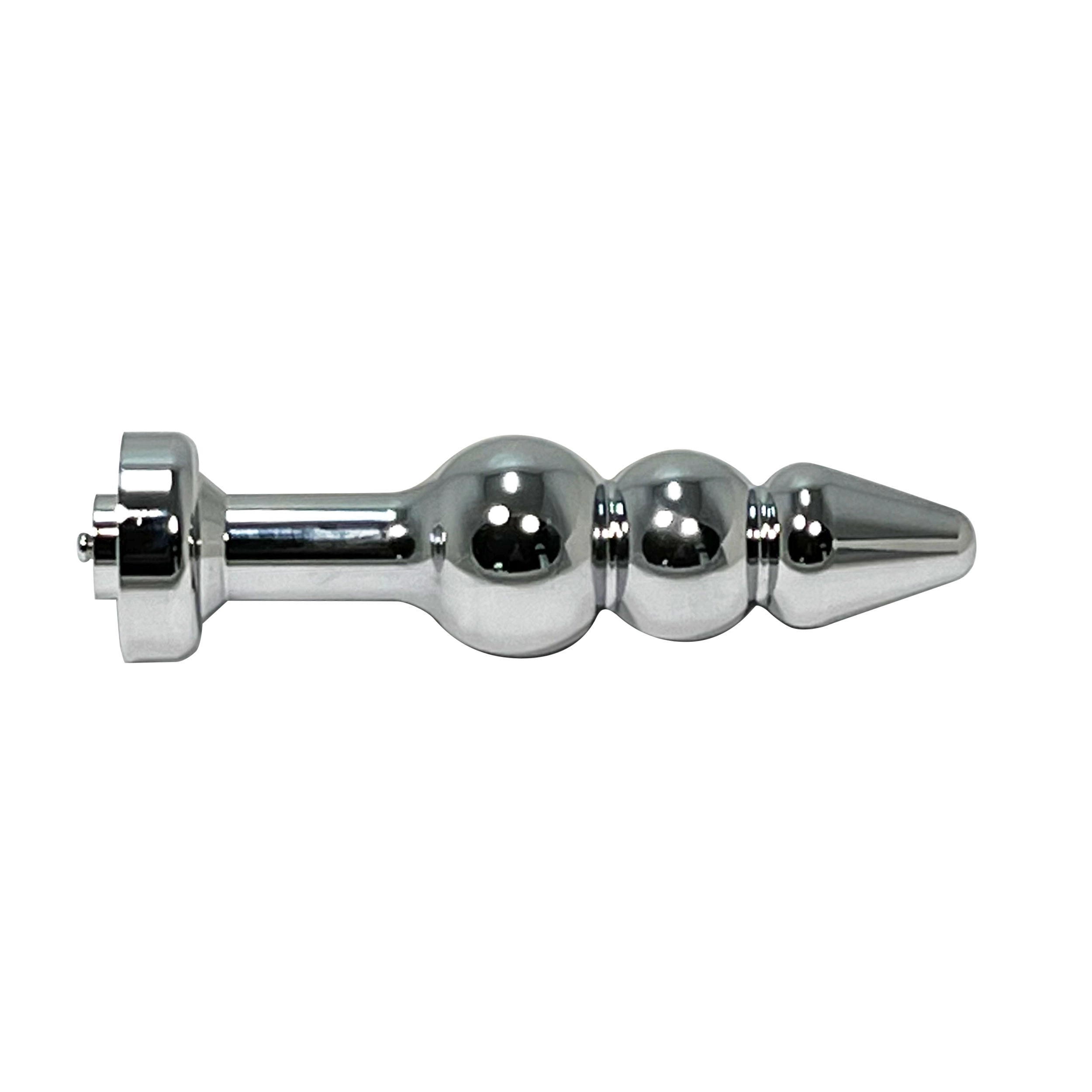 FETISH PLEASURE PLAY ELECTRO SHOCK METAL TAPERED BULB ANAL PLUG