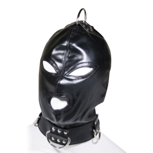 Fetish Pleasure Play Heavy-Duty Hood w/Collar