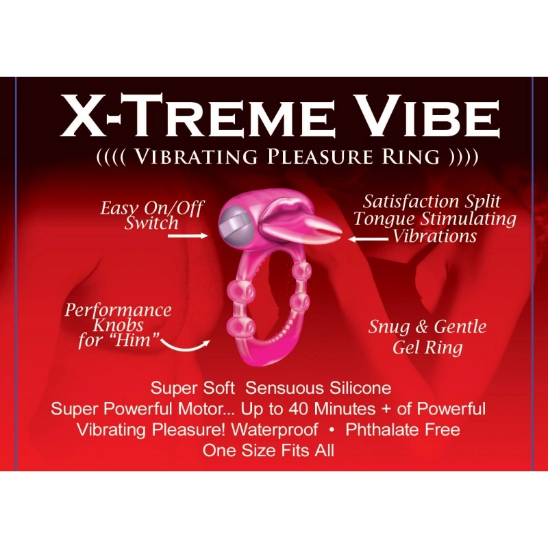 Forked Tongue Vibrating Cock Ring