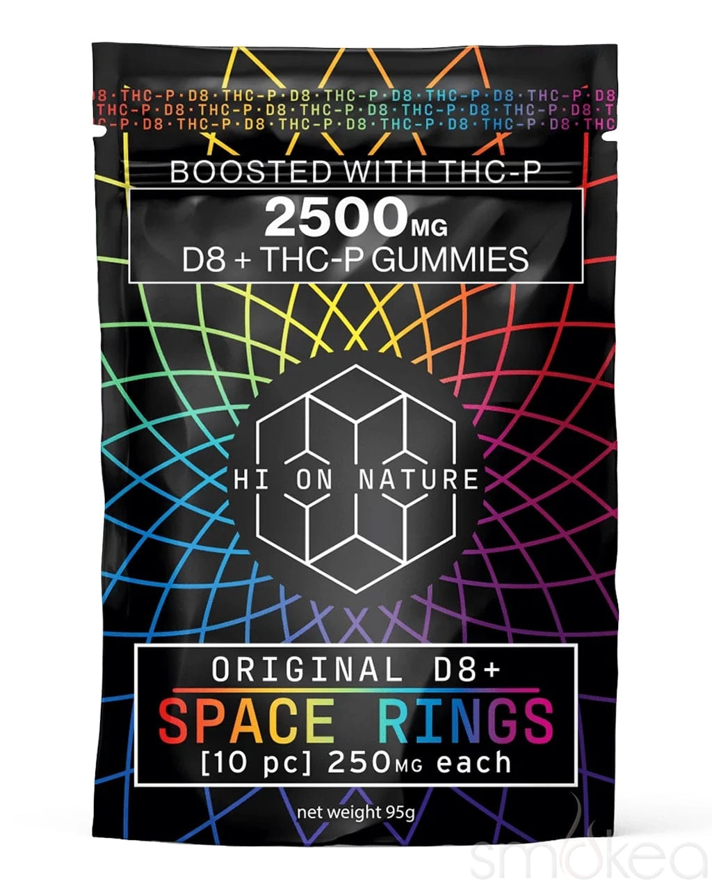 Hi On Nature 2500mg Delta 8   THCP Space Rings Gummies