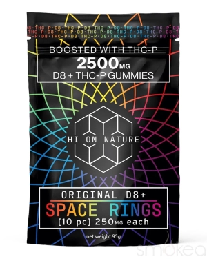 Hi On Nature 2500mg Delta 8   THCP Space Rings Gummies