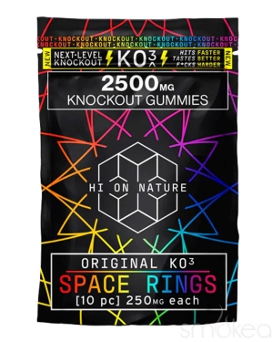 Hi On Nature 2500mg KO3 Knockout Space Rings Gummies
