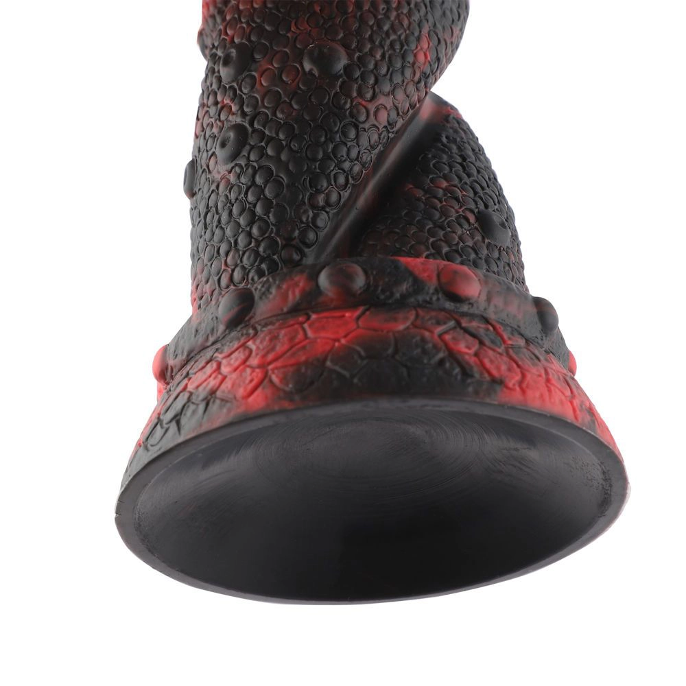 HiSmith Waldolo Silicone Monster Tentacle Dildo 8.8 Inch - Black/Red