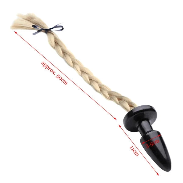 Horse Tail Butt Plug 50cm Pony Tail Anal Plug