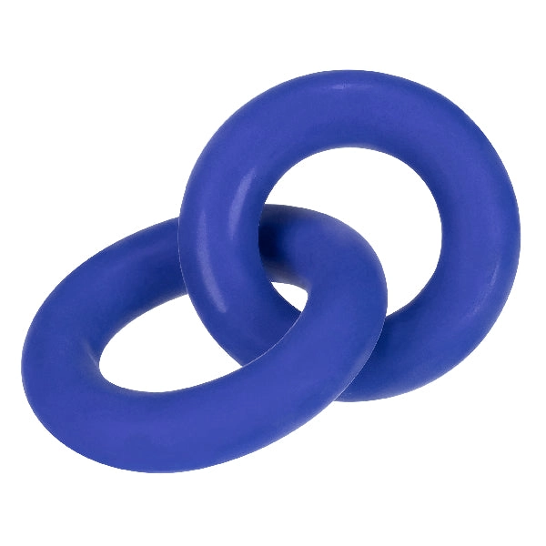 Hunkyjunk  - DUO Linked Cock/Ball rings - Cobalt (Blue)