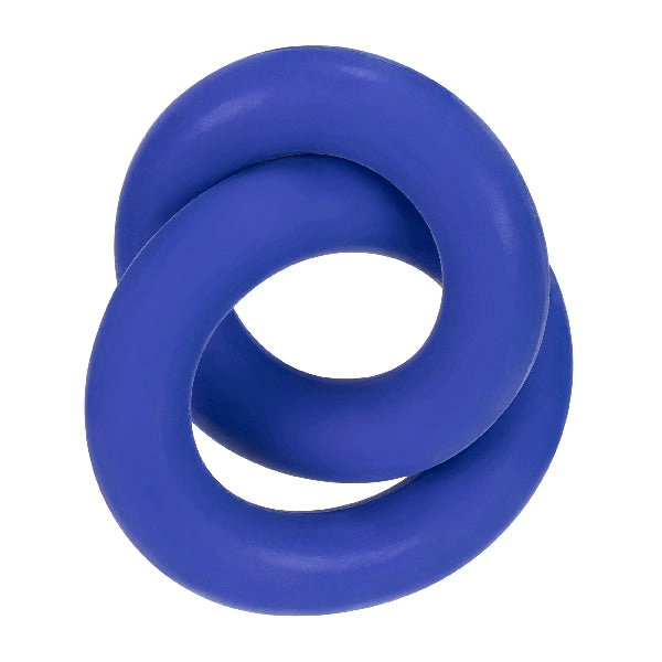 Hunkyjunk  - DUO Linked Cock/Ball rings - Cobalt (Blue)