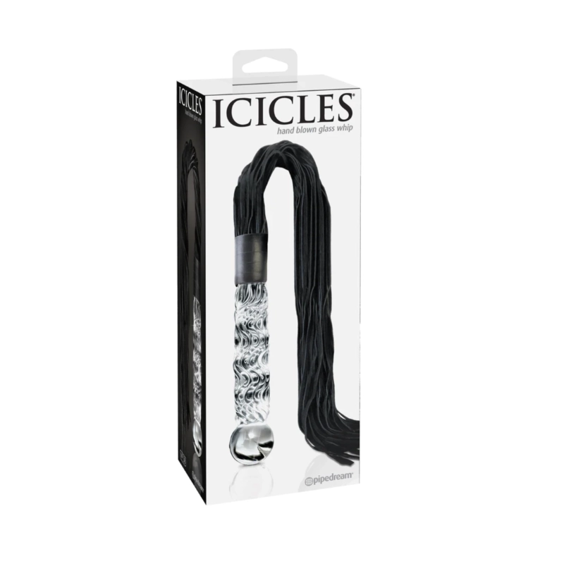 Icicles No.38 Hand Blown Glass Dildo | Flogger