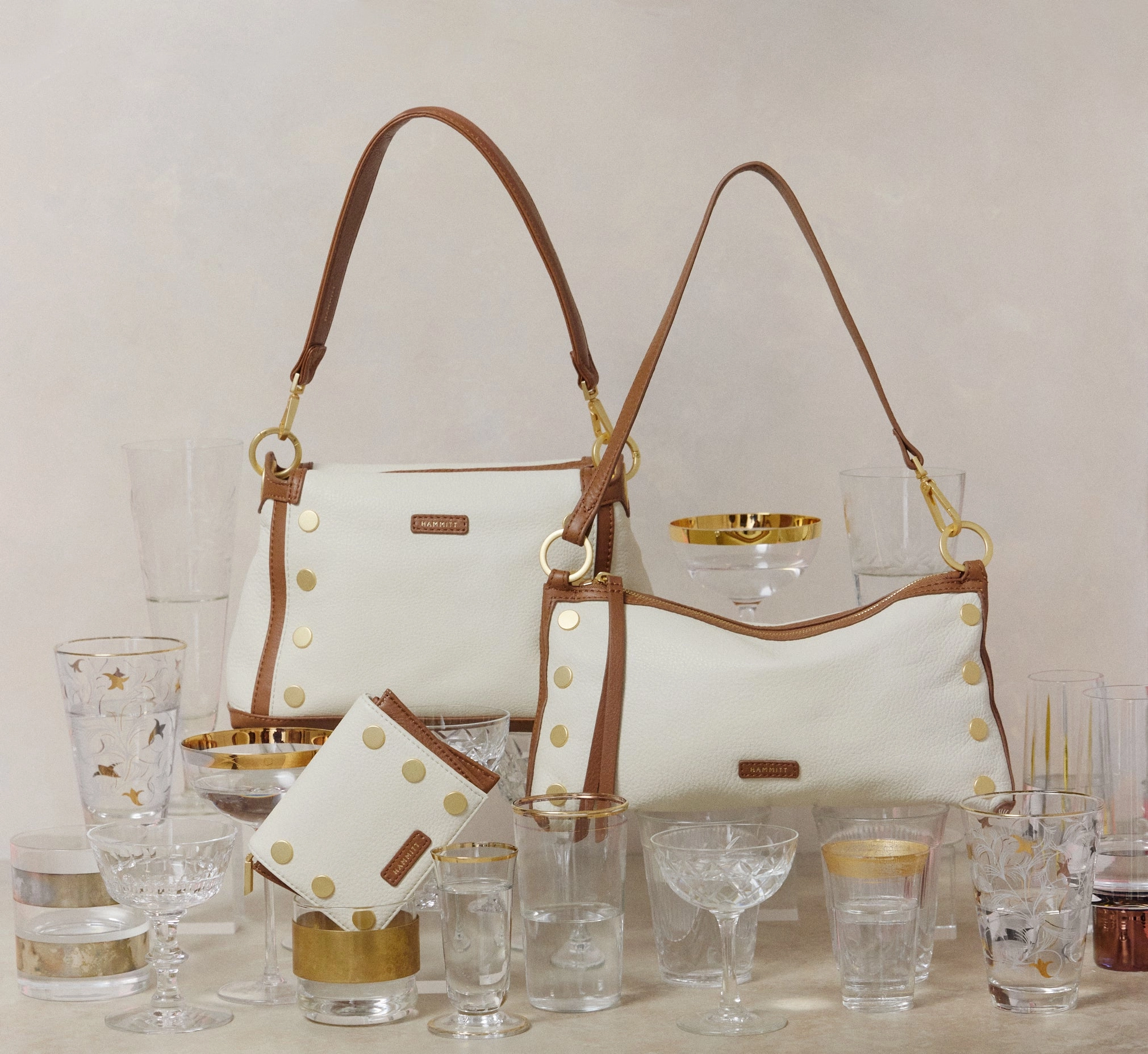 Kyle | Courtyard Cream/Brushed Gold