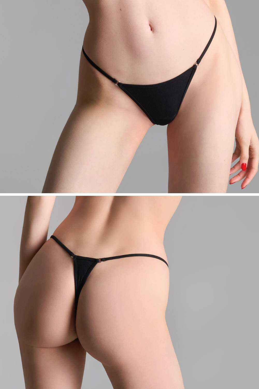 La Femme Amazone Suspender Top & Mini Thong
