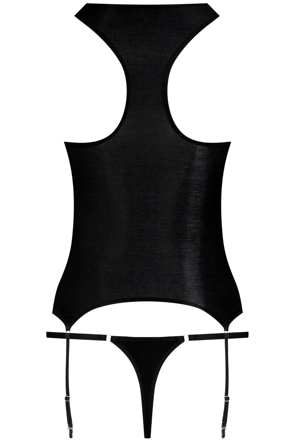 La Femme Amazone Suspender Top & Mini Thong