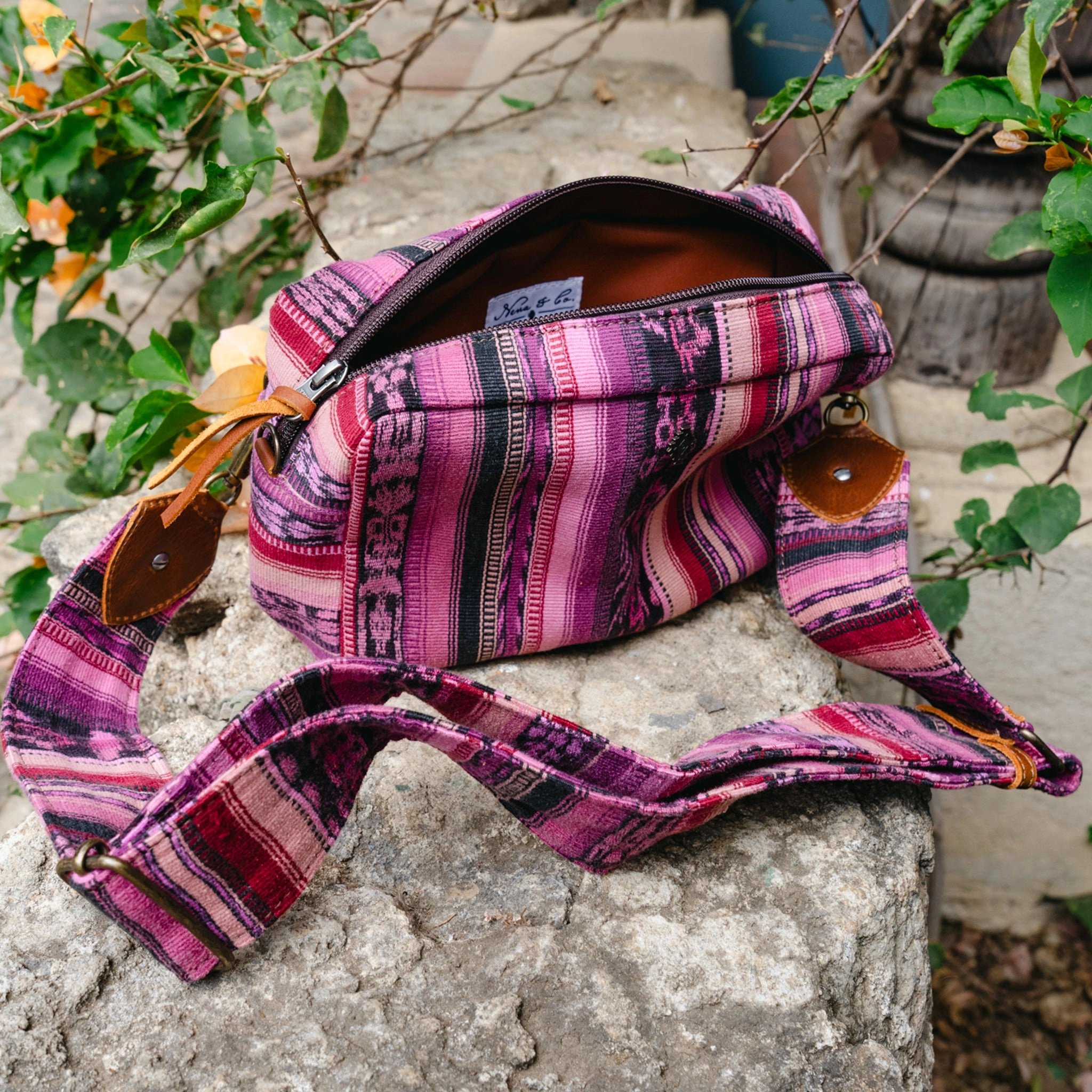 LARGE WANDER CROSSBODY BAG   STRAP SET - CORTE - CAFE - NO. 15777
