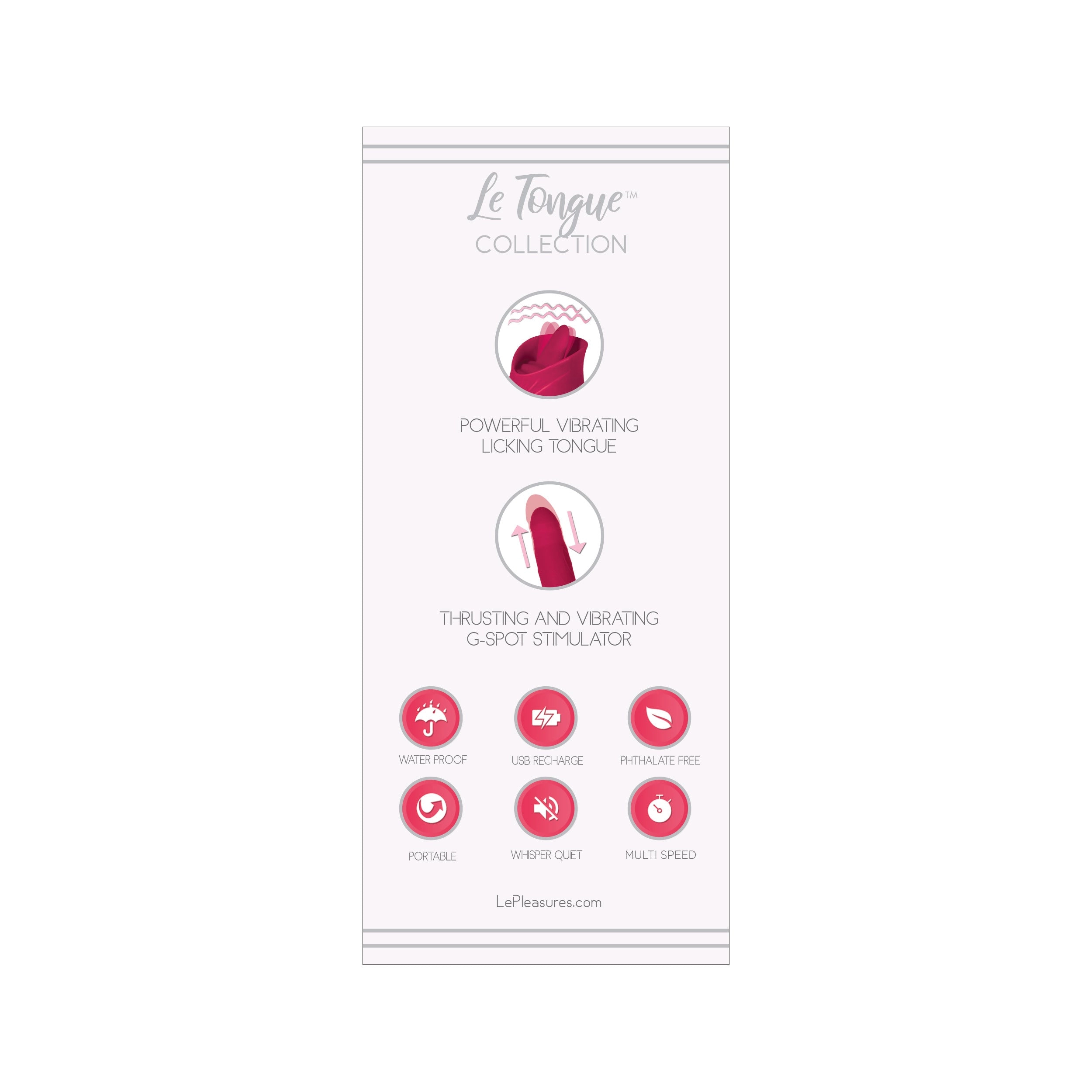 Le Tongue Rose Thrusting Bullet
