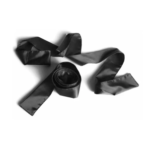 Liberator Silky Tie Ups Black Satin