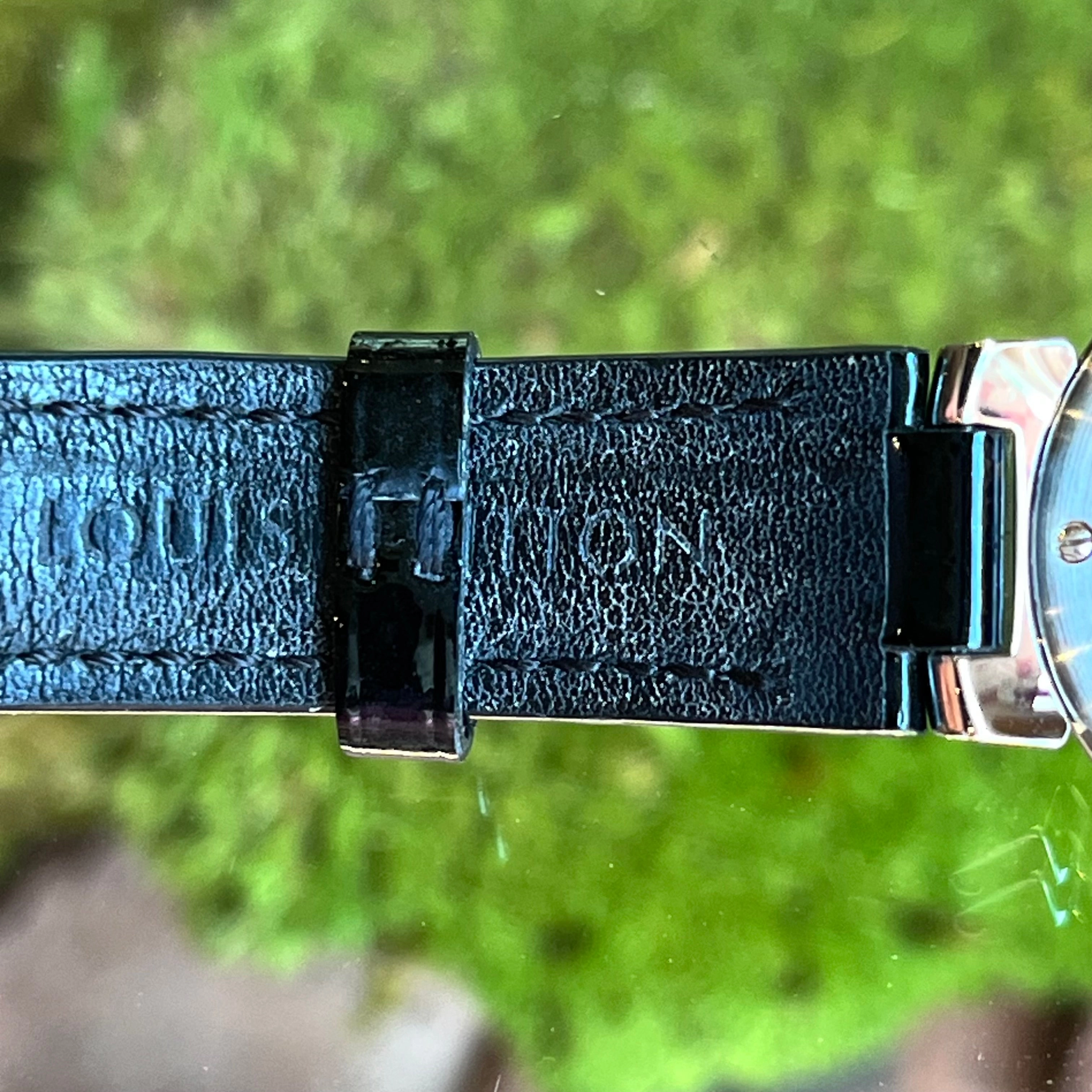 LOUIS VUITTON Tambour Stainless Steel Vernis Quartz Watch