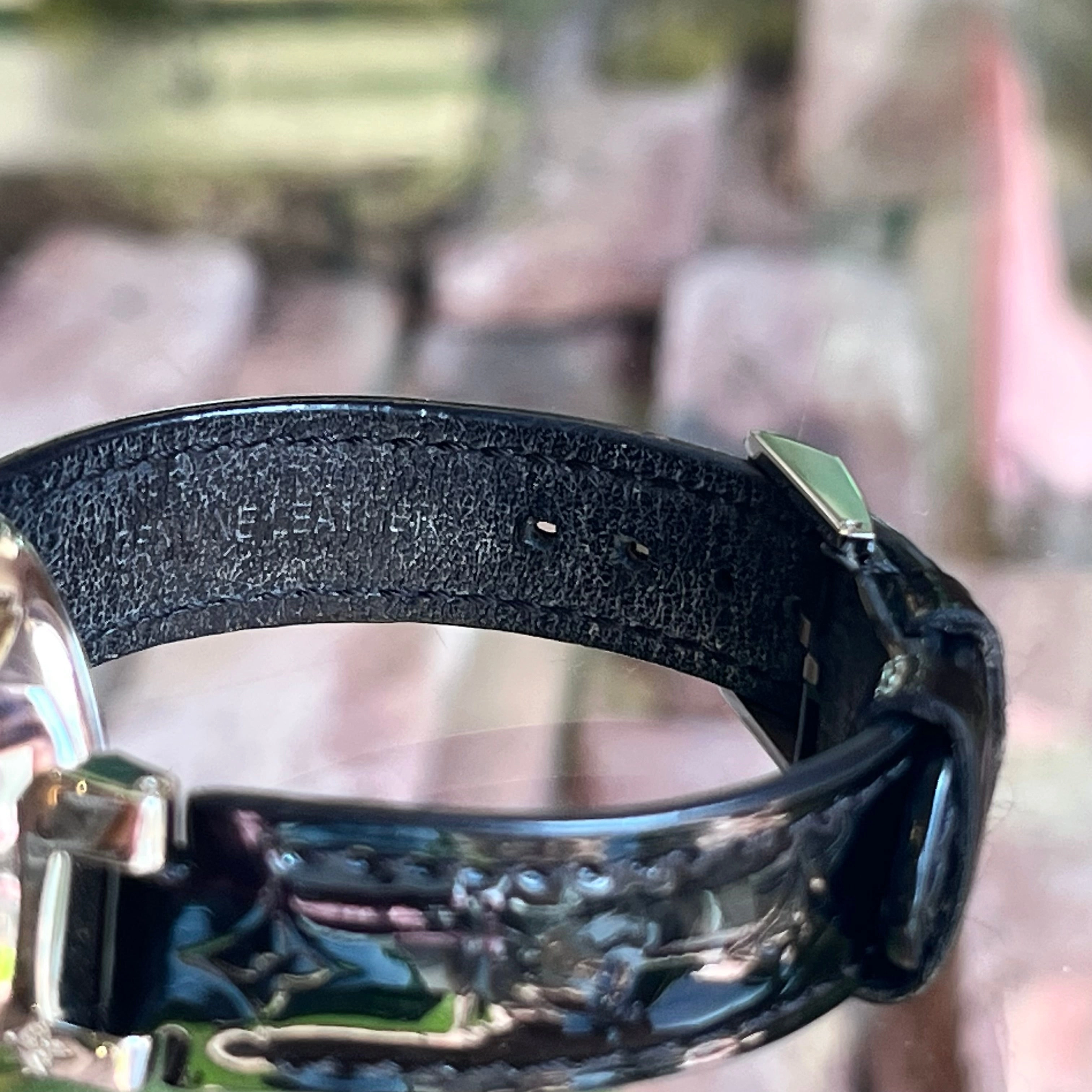 LOUIS VUITTON Tambour Stainless Steel Vernis Quartz Watch
