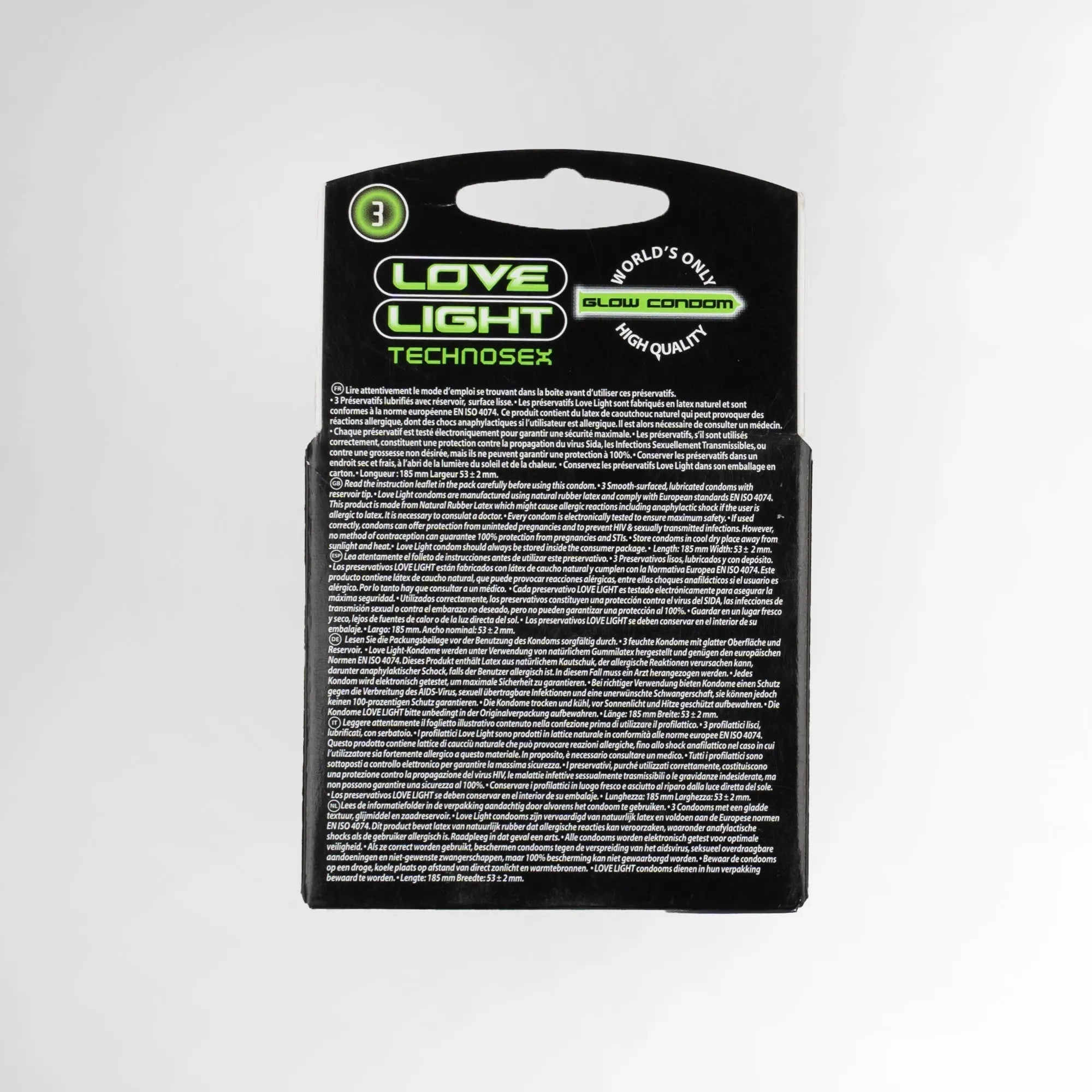 Love Light Glow Condom - Pack of 3